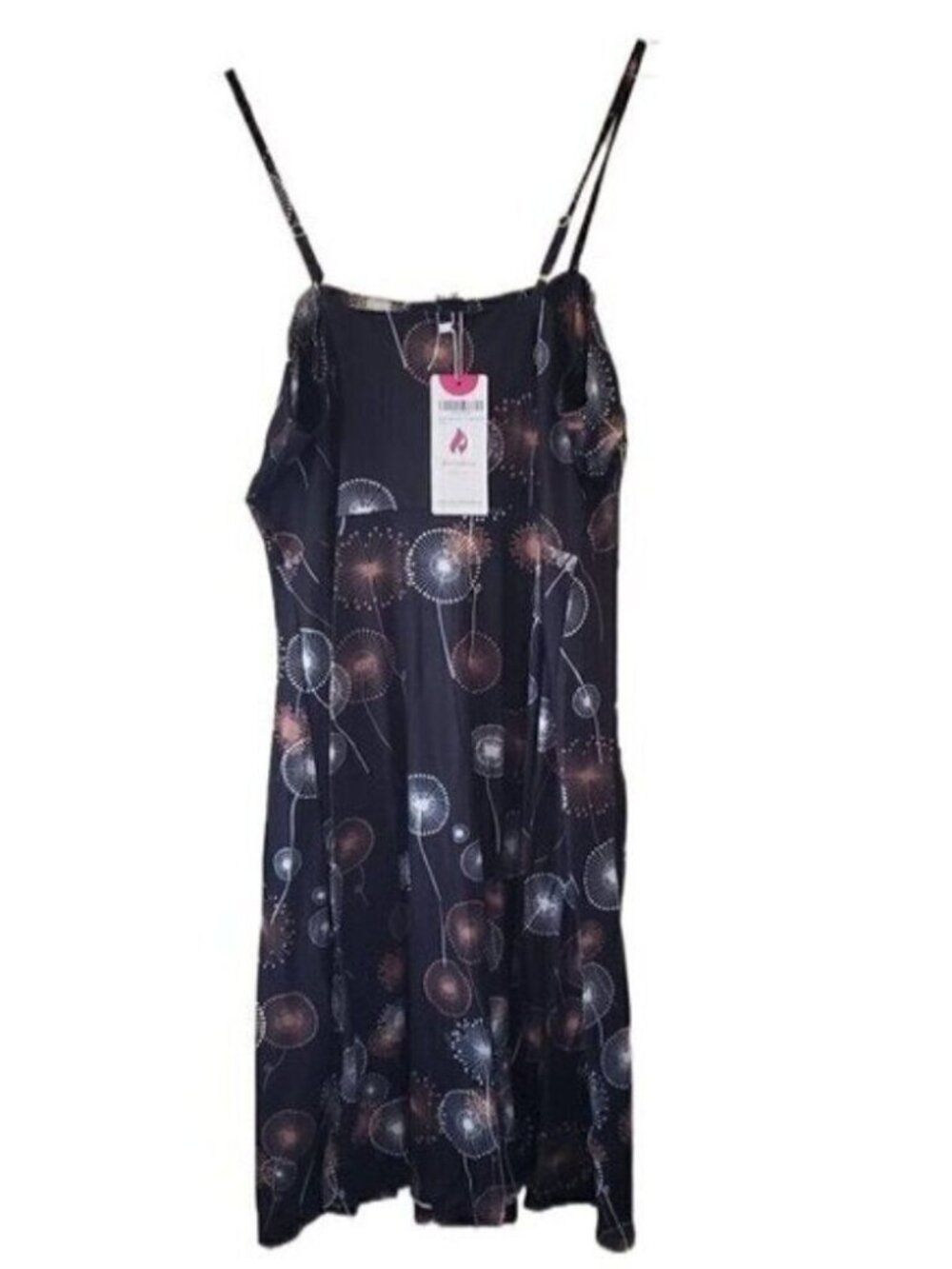 New Berydress Black Pattened Sleeveless Dress